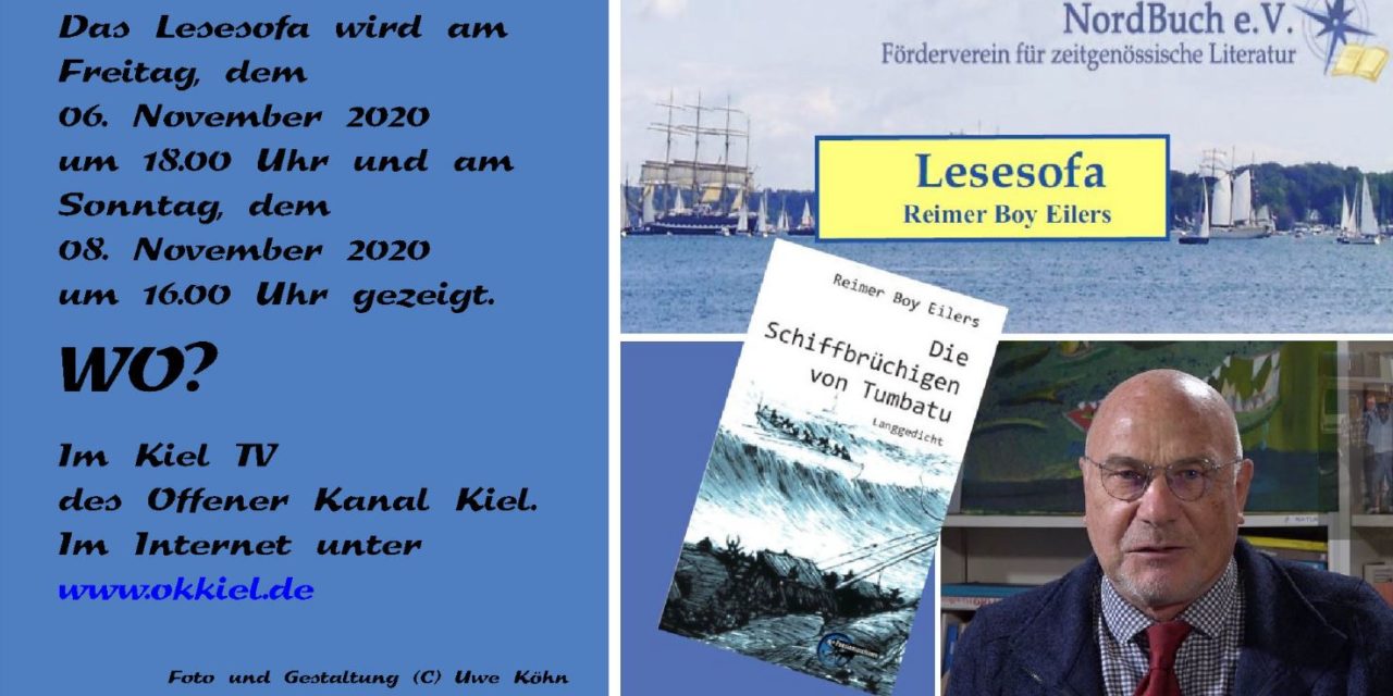 Reimer Boy Eilers auf dem Lesesofa