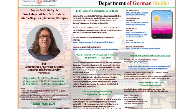 Kulturmaschinist Marco Sagurna in Varanasi …