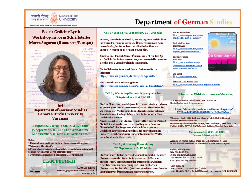 Kulturmaschinist Marco Sagurna in Varanasi …